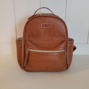 Itzy Ritzy mini diaper back pack bag cognac